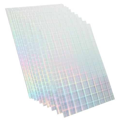 CANIGHT 20 Blatt Holografisches Druckpapier Aufkleberetiketten Für Drucker Bedruckbare Etikettenaufkleber Drucketiketten Aufkleber Bedruckbarer Aufkleber Große Versandetiketten von CANIGHT