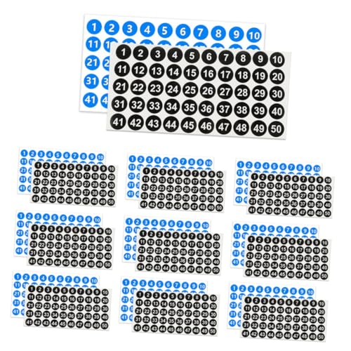 CANIGHT 20 Blatt Nummer Nummernaufkleber Nummernaufkleber Identifikationsetiketten Klassifizierung Digitales Etikett Kleine Nummernaufkleber Klassifizierungsaufkleber Aufkleber Aufkleber von CANIGHT