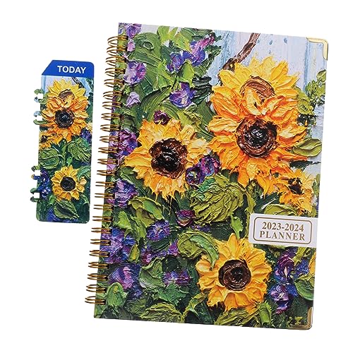 CANIGHT 2023 Tagesplaner Notizblock Datiertes Agendabuch Multifunktions-notebook Budgetplaner Organizer-notizbuch Dekorativer Terminplaner Arbeitsplaner Verbindlicher Jahresplaner Papier von CANIGHT