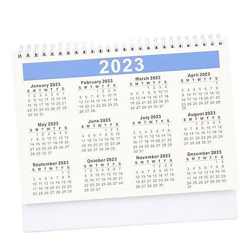 CANIGHT 2024 Tischkalender 2023 Nachttischuhr Stecker Die Wandaufkleber Notizblock-Kalender Netz deko entzückender kleiner Kalender Zeitplan schreiben Kalender 200 g Art Doppelklebepapier von CANIGHT