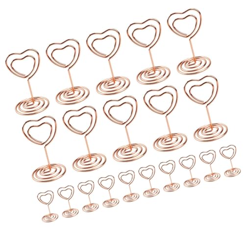 CANIGHT 20Pcs Bildhalter Memo Clips Fotohalter Für Tische Fotohalter Clip Stand Photo Card Halter Place Kartenhalter Bildbestände Für Tischclips Für Tisch Hochzeitskartenhalter von CANIGHT