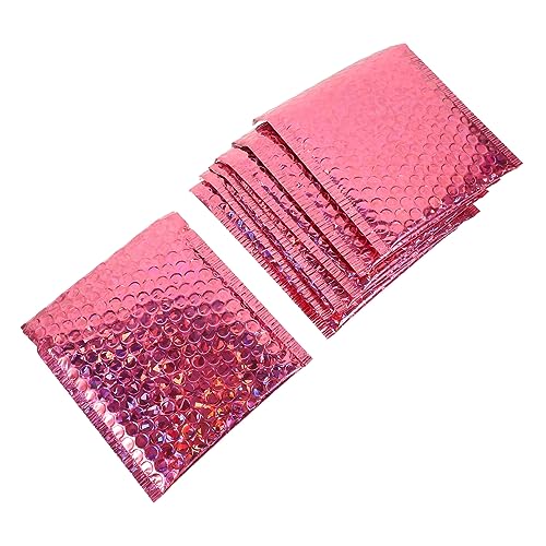 CANIGHT 20st Schaumstoffbeutel Rosa Umschläge Versandtaschen Verschlussbeutel Versandtasche Für Kleine Unternehmen Gepolsterte Luftpolstertaschen Farbige Pet-aluminiumfolie Rosy von CANIGHT