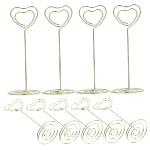 CANIGHT 24st Fotohalter Notizclip Zur Hochzeit Namenskarten-bildhalter Tisch? ?steht? Tischnummer Steht Menü-clip-ständer Fototischhalter Foto-clip-basis Tischständer Tischbild Golden von CANIGHT