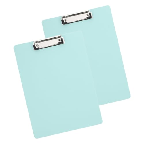 CANIGHT 2St praktisches Akten-Klemmbrett Schreiben von Support-Boards schreibtafel buchstabentafel clipboard Office-Dokumentenklammern Office-Dokumentenclip Aluminiumlegierung Light Green von CANIGHT