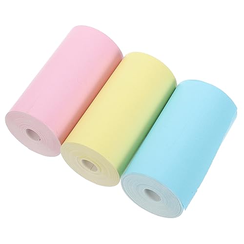 CANIGHT 3 Rollen Thermopapier buntpapier einschlagpapier papierrolle druckerpapier fit co Papier für Thermodrucker Thermal- -Geldpapier Druckpapier Thermobonpapier Thermobondrucker von CANIGHT