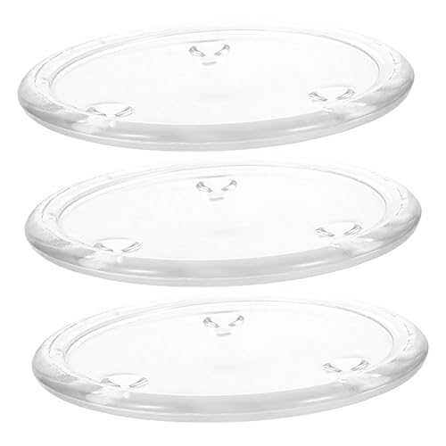 CANIGHT 3St Leuchter Party Dekorationen Kerzenschale Stumpenkerzenplatten Aschenbecher Hochzeitsdeko hochzeitsdeco kerzendochte Dinner teelichter Kerzenteller Kerzenhalter Glas Transparent von CANIGHT