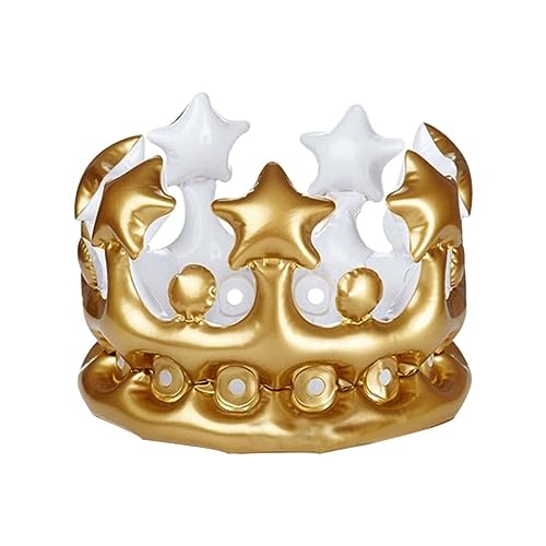 CANIGHT 3St aufblasbare Krone Prinzessin aufblasbar Abschlussball Babykostüm lustiger aufblasbarer Hut kinderkrone kindergeburtstags mitgebsel Partygeschenk für Kinder PVC-Krone von CANIGHT