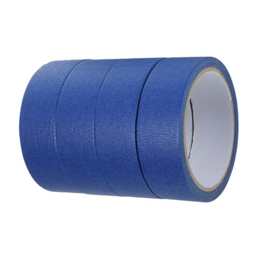 CANIGHT 4 Rollen Abdeckband Farbiges Malerband Spender Zeichenband Künstlerband Beschriftungsbänder Abdeckbänder Klebeband Zum Lackieren Farbband Blaues Malerband Klar Blue Papier von CANIGHT