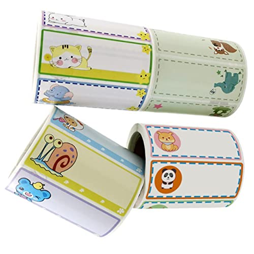 CANIGHT 4 Rollen Kindergarten Namensaufkleber Aufkleber für Geschenkanhänger Namensaufkleber für Babys scrapbooking sticker scrapbook stickers Namensschild-Aufkleber für Kindertagesstätten von CANIGHT