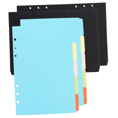 CANIGHT 4 Sets Binder-Teiler Index klebrige T-Stücke für Notizblock-Teiler Notizbuch-Index-Teiler ästhetische Teiler von CANIGHT