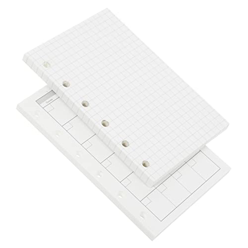 CANIGHT 4 Stück Mini-Ordner write board scrapbook the notebook notebooks nachfüllbares weißes Papier Mini-Bindepapier Schüler Zubehör Kleines Notizbuch der Schüler Aluminiumlegierung von CANIGHT