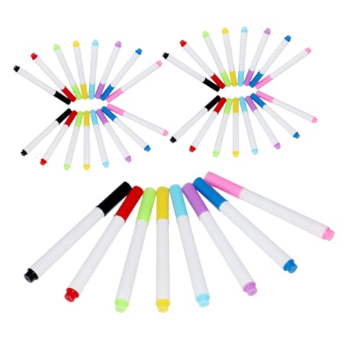 CANIGHT 40st Löschbarer Whiteboard-marker Staubfreier Kreideradierer Whiteboard-stifte Tragbare Markierungsstifte Tragbare Whiteboard-marker Whiteboard Für Bleistifte Planke Plastik von CANIGHT