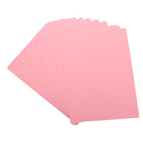 CANIGHT 50 Blatt A4-Farbkarton kreativpapier paketpapier geburtskarte geburstagskarte kraftpapier farbiger Karton farbiges Druckerpapier DIY-Material Bastelpapier zum Selbermachen Rosa von CANIGHT