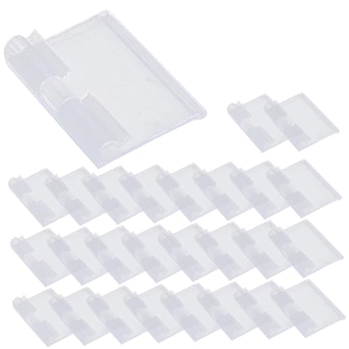 CANIGHT 50 Stück Transparentes Preisschild Etikettenhalter Schilderhalter Speichern Preisschild-clip Bin Regale Displayhalter Für Warenschilder Lagerplatzetiketten Körbe Etiketten Pvc von CANIGHT