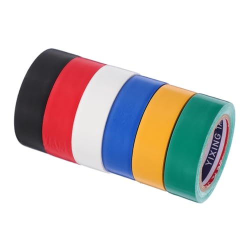 CANIGHT 6 Rollen Isolierband Blaues Isolierband Gummi Isolierband Hochtemperatur Isolierband Kfz Klebeband Vinyl Reparaturband Elektrisches Isolierband Pvc von CANIGHT