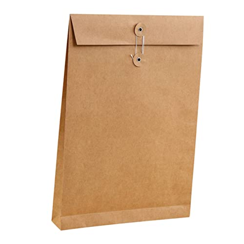 CANIGHT 6 Stück A4 Aktentaschen Aus Hellbraunem Papier Leere Dokumenten Organizer Für Bürobedarf Und Geschenkverpackung Praktische Koffer Für Büromaterial Und Kleidung von CANIGHT