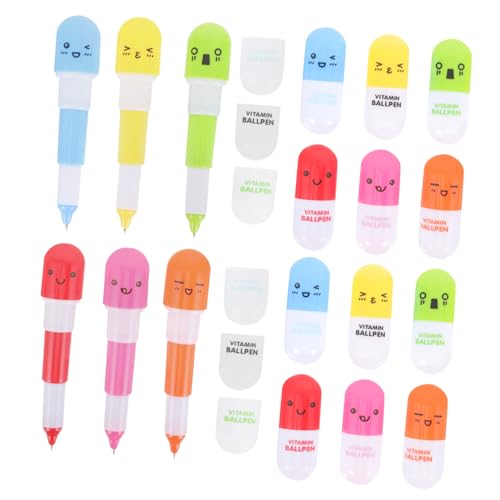 CANIGHT 60St Pillen stift Kugelschreiber ausziehbare Stiftrolle Motivationsstifte lustige Schreibstifte süße Stifte pens for school stifte für schule lustige Stifte kreative Stifte Plastik von CANIGHT