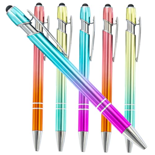 CANIGHT 6St Maggi-Stift mit Farbverlauf Schreibstift süße Stifte ästhetische Stifte kugelschreiber büromaterial kugleschreiber office supplies notebooke Schulstifte Büro Stift Aluminium von CANIGHT