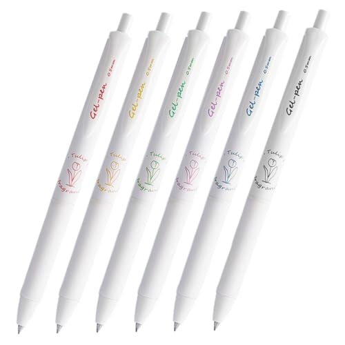 CANIGHT 6st Pinsel-fragestift Signaturstift Gelschreiber Mit Feiner Spitze Kreativer Gelstift Schwarze Kugelschreiber Dekorativer Stift Scrapbooking-gelstifte Stift Zum Schreiben Plastik von CANIGHT