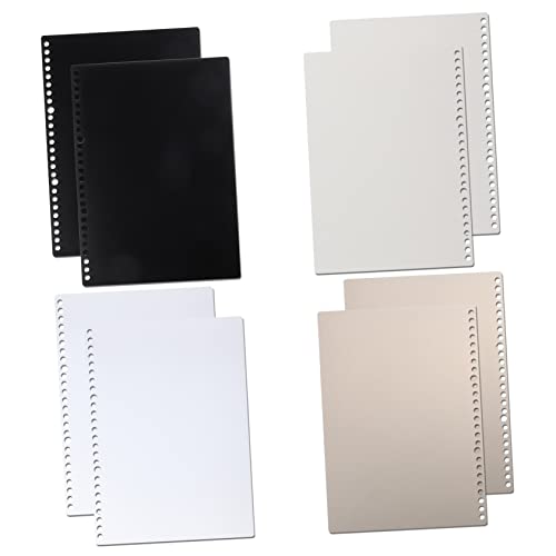 CANIGHT 8 Blätter Transparente Kategorieseite Mini-ordner Organizer Binder Teiler Büroklammern Desktop-teiler Bunte Bindeklammern Notizbuch Mit Losen Blättern Organizer Karteikarten Pp von CANIGHT