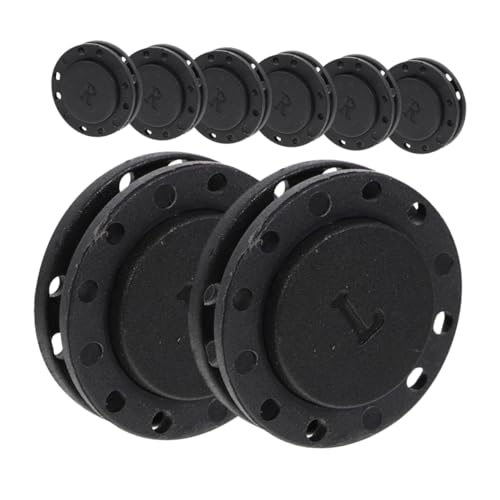 CANIGHT 8 Paare Magnetschnalle Magnetknöpfe Kleidungsmagnet Magnetische Druckknöpfe Vorhang Magnetverschluss Knopfmagnete Magnetknopfverschlüsse, Druckknopfverschlüsse Nylon Black von CANIGHT