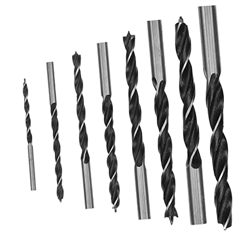 CANIGHT 8-Teiliges Set Sechskantbohrer-Satz Rotationsfräser Fliesenbohrer Hammerbohrer Drehbohrer edelstahlbohrer sechskantbohrer-set Schlagbohrer Bohrer für Kupfer Rostfreier Stahl Black von CANIGHT