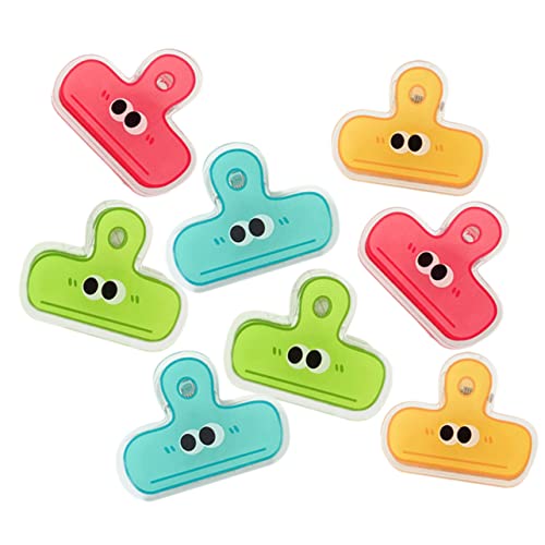 CANIGHT 8st Kleiner Augenclip Chip-clips Süß Große Büroklammern Lebensmittelklammern Beutelverschlussklammern Beutelverschlussclips Große Bindeklammern Schnullerclip Für Babys Plastik von CANIGHT