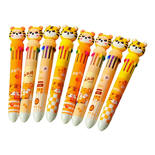 CANIGHT 8st Kugelschreiber Mit Zehn Farben Kugelschreiber Für Kinder Stift Mehrfarbig Mehrfarbiger Tintenstift Zeichenstift Für Den Haushalt Farbige Gelstifte Mehrfarbiger Gelstift Plastik von CANIGHT