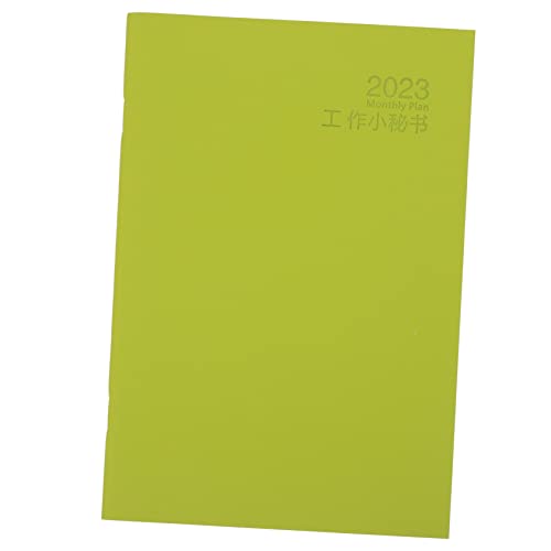 CANIGHT A5-planbuch Effizienter Kalender Zeitplaner Hardcover-planer Notizblock Für 2023 Zeitplan Kalender Jahresplaner 2023 Arbeitsplaner Listones Para Manualidades Kunstleder Green von CANIGHT