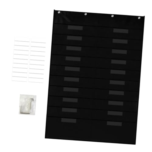 CANIGHT Aktentasche zubehör geldbörse One-Shoulder-Geldbörse Wandmappen aufbewahrungsbeutel Wandmontierter Dateiorganisator Taschenorganisator Post-Organizer zum Aufhängen Metall Black von CANIGHT