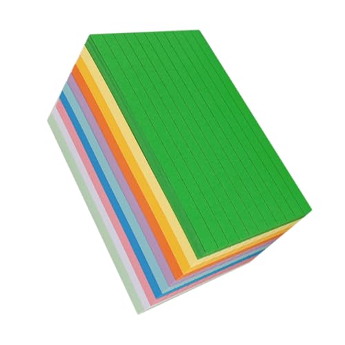 CANIGHT Lernkarten Bunte Indexkarten Dicke Leere Notizkarten Für Diy Projekte Kreative Graffiti Karten Praktische Mitteilungs Accessoires 10 Farben 110g Ideal Für Büro Und Schule Karteikarten Blanko von CANIGHT