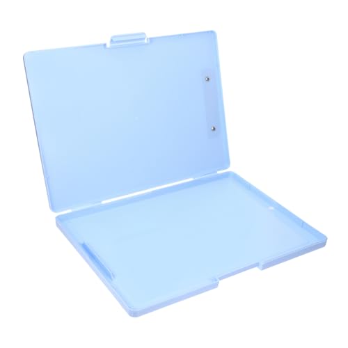 CANIGHT Kasten Aktenbox-schreibtafel Office-dokumentenklammern Tragbare Schreib-klemmbretter Büro-schreibtafel Zertifikatsorganisator Kartenhalter Portfolio-zwischenablage Blue Plastik von CANIGHT