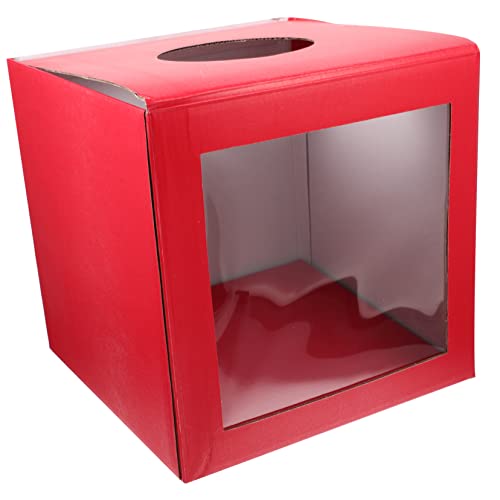 CANIGHT Kasten Lotterie-Box Tombola-Trommel Lotterie Container Multifunktionslotterie Los fördernd storage boxes aufbwahrungs-box Lotteriefall Papier rot von CANIGHT