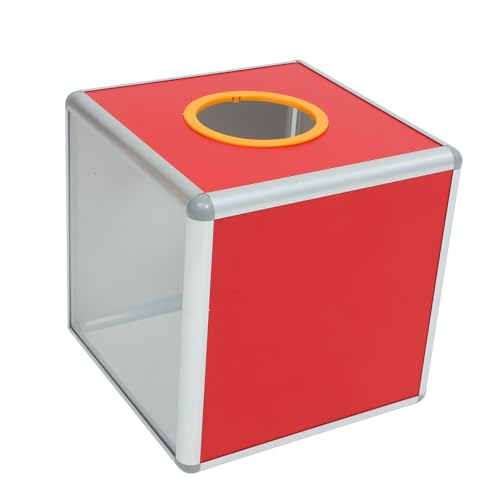 CANIGHT Kasten Lotterie-Box feierstahl vorschlagsbox Lotteriewürfel the Wettbewerb Preise Fahrkarte Abstimmungs-Aufbewahrungsbehälter Tombola-Boxen Aluminiumlegierung rot von CANIGHT