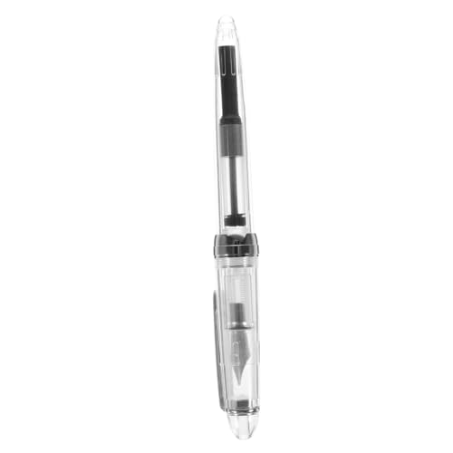 CANIGHT Löschstift acrylic pen schreibutensilien pen holder caligraphie pen riechstift einfacher Füllfederhalter Tintenstift Brieftaschenstift Füller Büro Stift Rostfreier Stahl Silver von CANIGHT