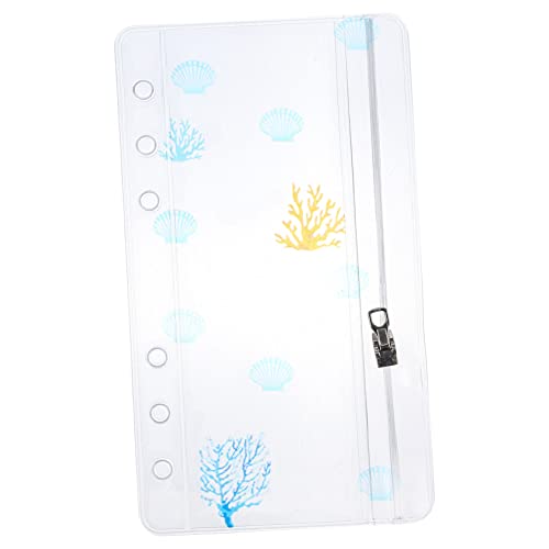 CANIGHT Loseblatt-notizbuch Binder Aufbewahrungstasche Mit Reißverschluss Nachfüllbares Notizbuch 6-loch-ordnertaschen Geldumschläge Mit 6 Löchern Budget-ordnertasche Rechnung Binder Pvc von CANIGHT