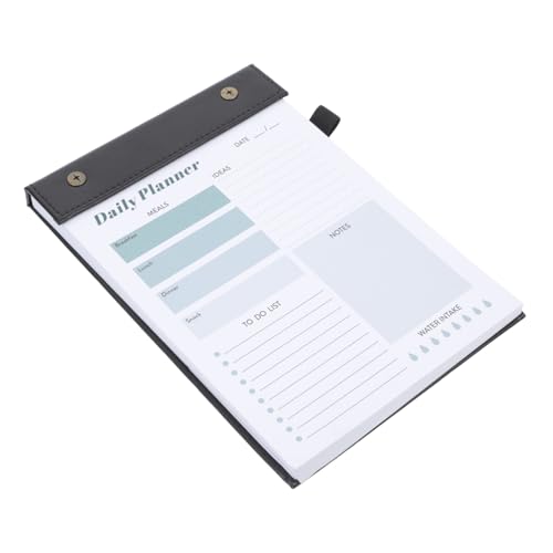 CANIGHT Notizbuch Notizheft Tagesplan-Notizblock Planer-Organisator Kalender für Homeschool Notizbücher für die Arbeit täglicher Aufgabenplaner Trainingsplaner Arbeitsheft Papier Black von CANIGHT