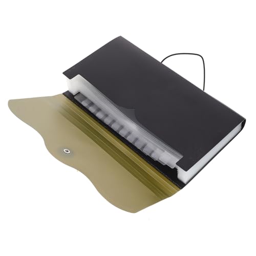 CANIGHT Organtasche Dateiordner-Organizer Aktentasche Aktenhalter aus Papier Aktenordner Akkordeon-Ordner-Organizer kleiner Aktenorganisator Organisationsordner Schulmappen Polyester Green von CANIGHT