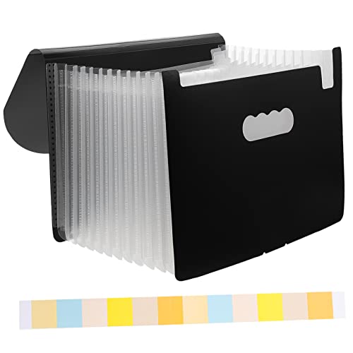 CANIGHT Orgelclip storage boxes aufbwahrungs-box Schreibtischordner Veranstalter Fächermappe Schulmappen Datei-Organizer-Ordner Aktenordner für den Haushalt Ordner erweitern Plastik Weiß von CANIGHT