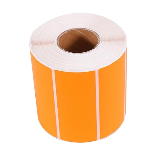 CANIGHT Papieretikett Bunte Aufkleber Runde Aufkleber Selbstklebendes Klebeetikett Etiketten Scrapbooking-aufkleber Abnehmbares Namensetikett Markierungen Kreis Aufkleber Die Marke Orange von CANIGHT