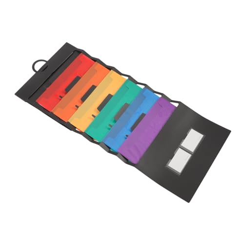 CANIGHT Regenbogen Akkordeontasche, Stilvoller Akten Organizer, Vertrags Organizer, Aktenordner Mit Griff, Mehrschichtige Aktentasche, Dokumentenhalter, Fächermappe, Akkordeon von CANIGHT