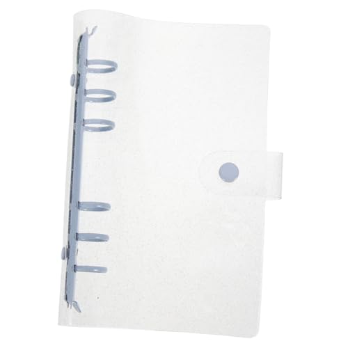 CANIGHT Transparente Loseblattkassette tragbar klarer Einbanddeckel Planerordner buch binder binderclips schnellhefter umschläge verstellbarer Organizer Desktop-Datei-Organizer Metall Blue von CANIGHT