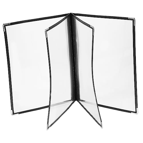 CANIGHT Transparente Menühülle 1 Stück A4 Größe PVC Material Langlebige Loseblatt Mappe Für Restaurants Und Cafés von CANIGHT