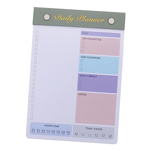 CANIGHT Zerreißbarer Notizblock schreibheft write board notepad Arbeitsplaner notizbuch für die arbeit Planer-Notizblock zum Abreißen Täglicher Notizblock für den Schreibtisch Papier Green von CANIGHT