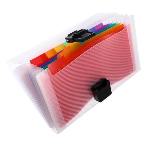 CANIGHT erweiterbarer Datei-Organizer expandierende Aktentasche Dokumentenorganisator aktentaschen gestängetasche aktenmappen Dateiordner Aktenordner aus Kunststoff Plastik Transparent von CANIGHT