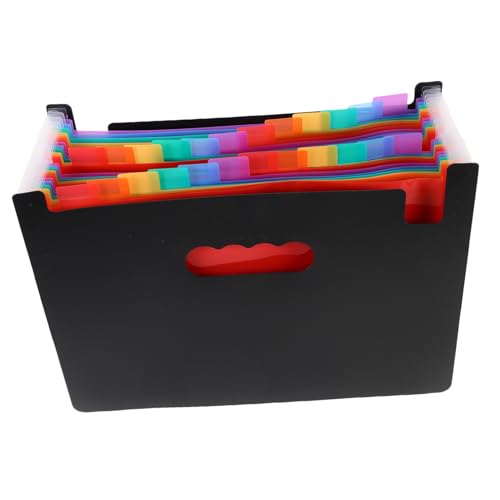 CANIGHT mehrlagige Dokumententasche dokumente organizer file manager Tasche für Akten Erweiterbarer Quittungshalter tragbarer Dateiordner Aufbewahrungstasche für Dokumente pp Black von CANIGHT