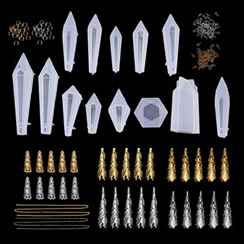 1 Set Kristall-Epoxidharz-Form, Pendelguss-Silikonherstellung von CANNXI