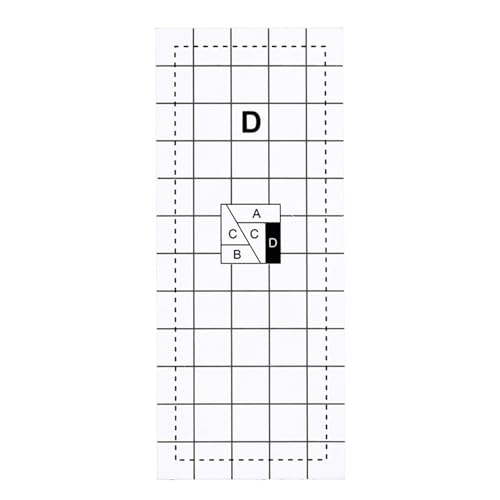 3/4/5 Stück transparentes Acryl-Lineal zum Schneiden von Stoffen, Messen, Nähen, Patchwork-Lineal zum Quilten, Sticken, Basteln von CANNXI