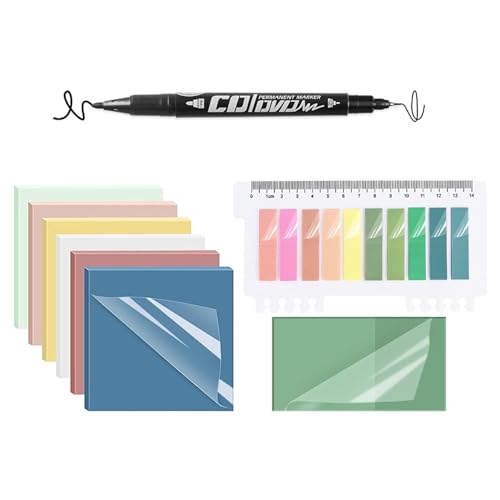 550 Blatt Haftnotizen, bunte Index-Tabs, Seitenmarker-Set mit Marker, Erinnerung auf Bibel, Notizbuch, Kalender, Planer von CANNXI