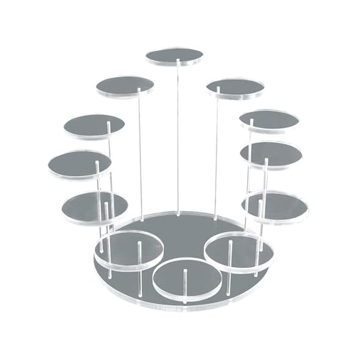 CANNXI Geburtstagstortenaufsatz, Acryl-Schmuckständer, mehrlagig, Kuchen-, Dessert-Rack, Halskettenhalter von CANNXI